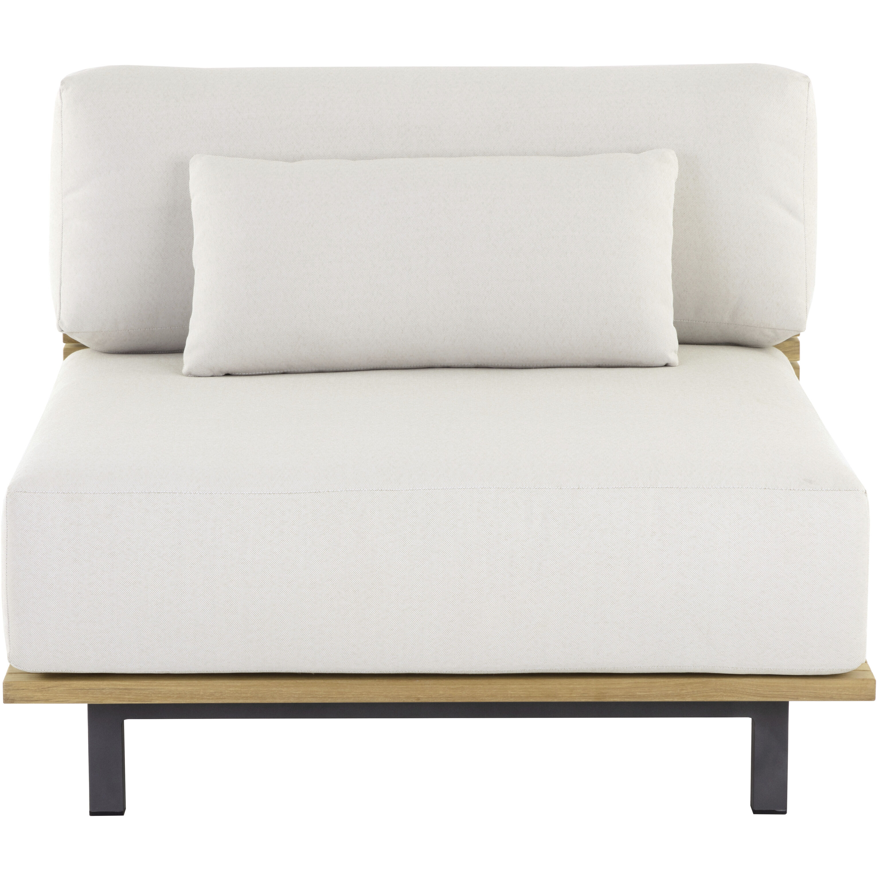 Geneve Palazzo Cream Outdoor Modular Armless Chair